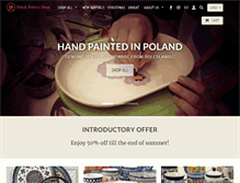 Tablet Screenshot of polishpotteryshop.com
